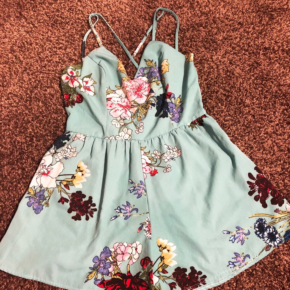 Mint green Romper